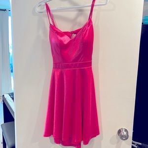 City Studio Hot Pink short semi-formal dress